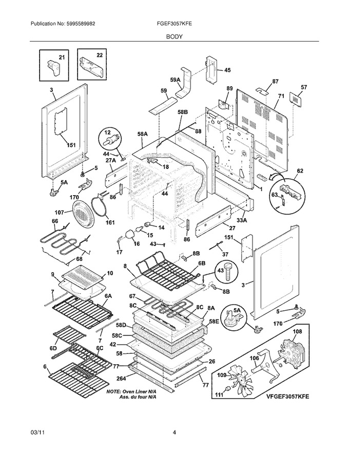 Diagram for FGEF3057KFE