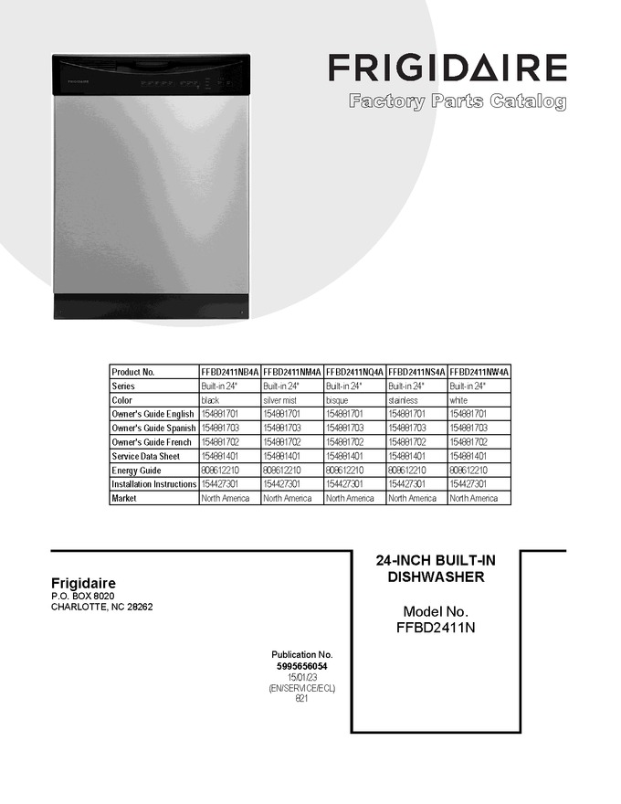 Diagram for FFBD2411NW4A