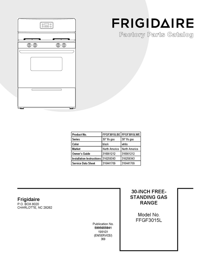 Diagram for FFGF3015LBE
