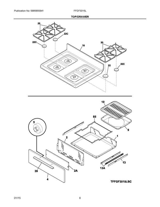 Diagram for FFGF3015LBE