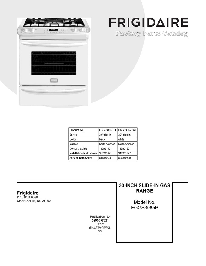 Diagram for FGGS3065PWF