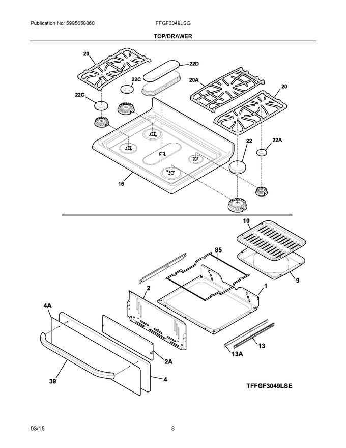 Diagram for FFGF3049LSG