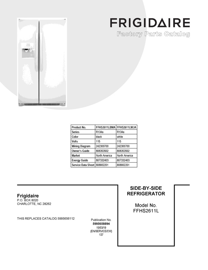 Diagram for FFHS2611LBMA