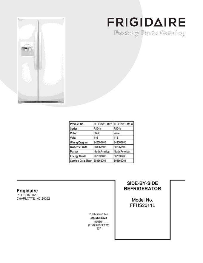Diagram for FFHS2611LWLA