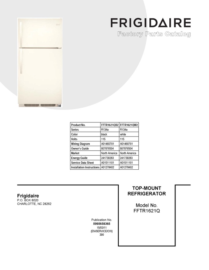 Diagram for FFTR1621QW2