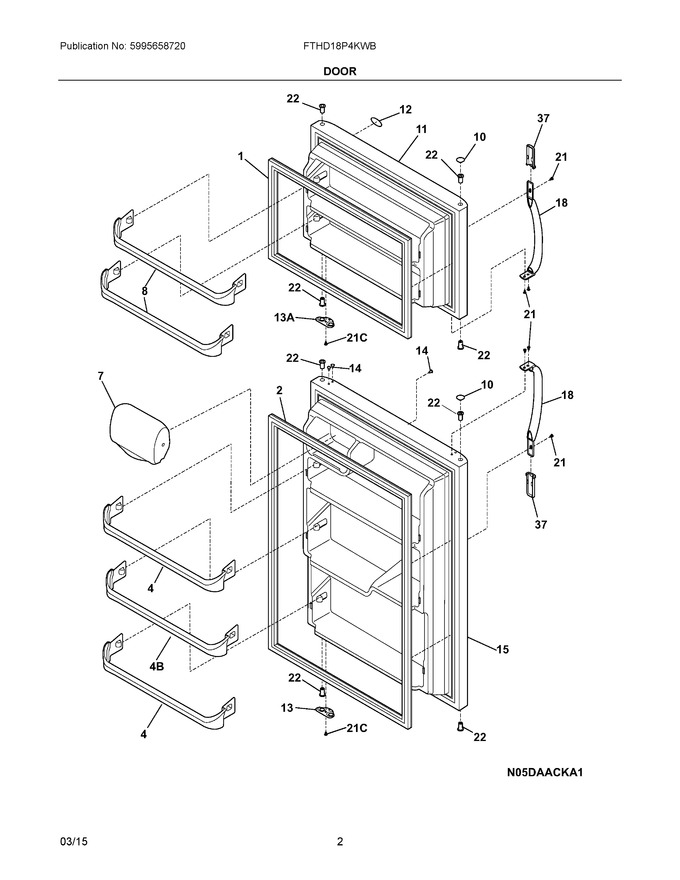 Diagram for FTHD18P4KWB