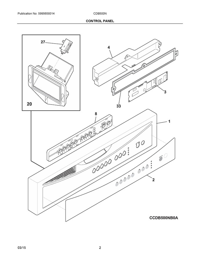 Diagram for CDB500NW4A