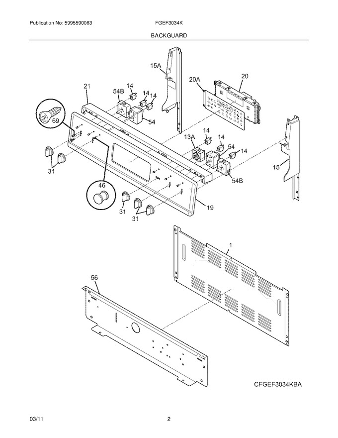 Diagram for FGEF3034KWE