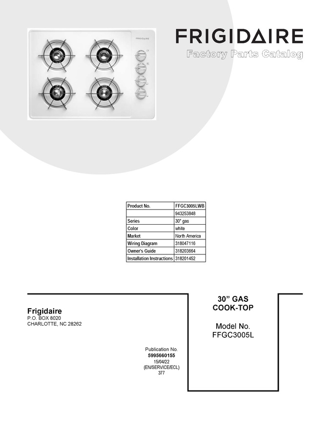 Diagram for FFGC3005LWB
