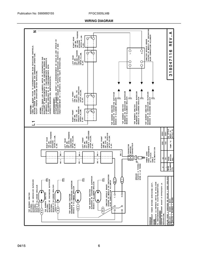 Diagram for FFGC3005LWB