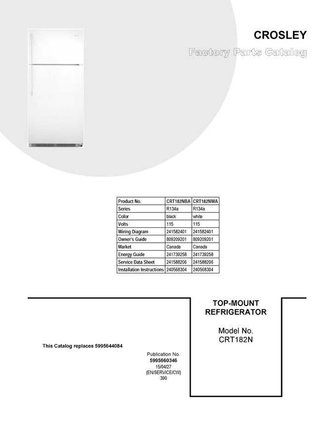 Diagram for CRT182NWA