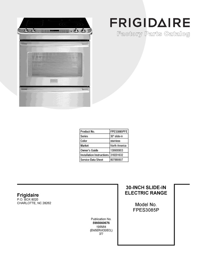 Diagram for FPES3085PFE
