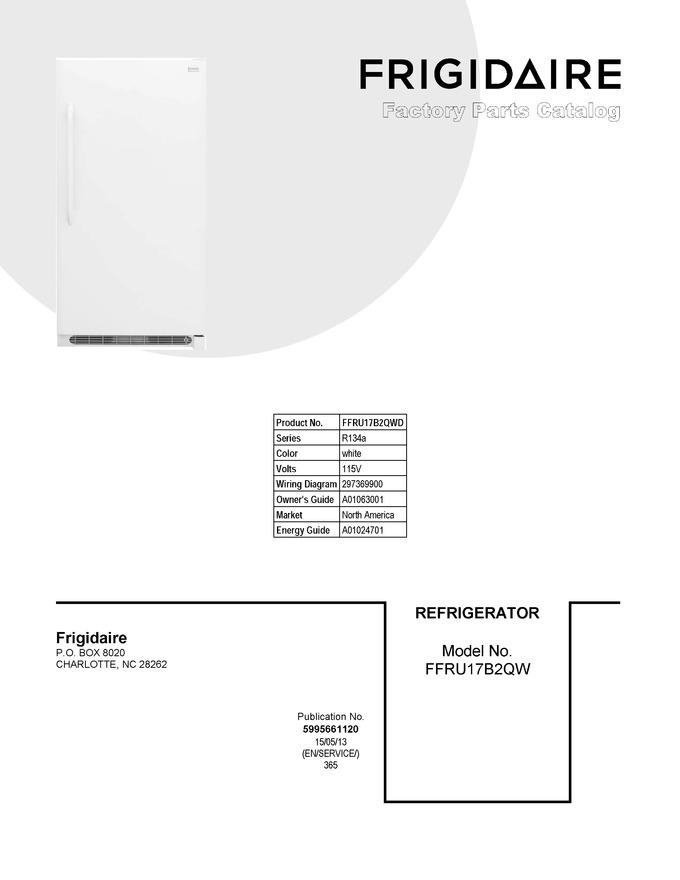 Diagram for FFRU17B2QWD