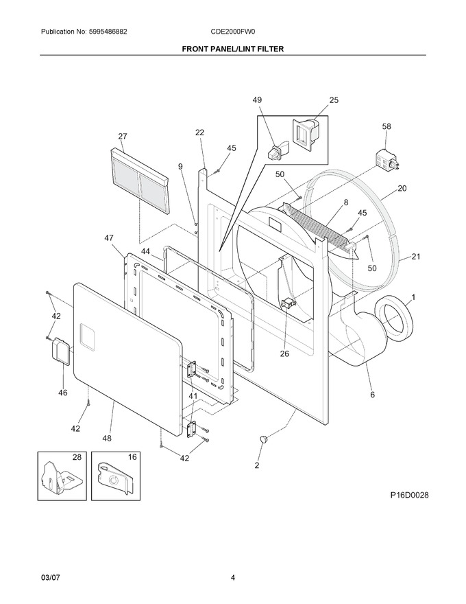 Diagram for CDE2000FW0