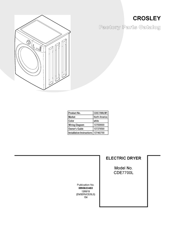 Diagram for CDE7700LW1