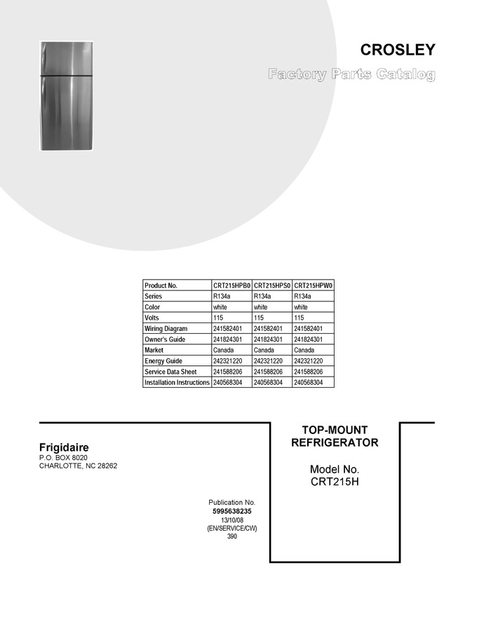Diagram for CRT215HPS0