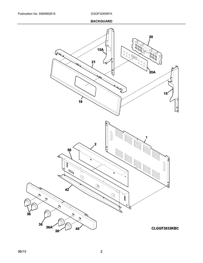 Diagram for DGGF3045RFA