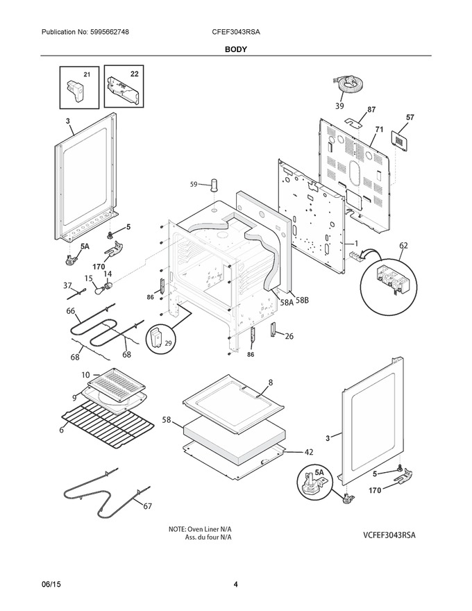 Diagram for CFEF3043RSA