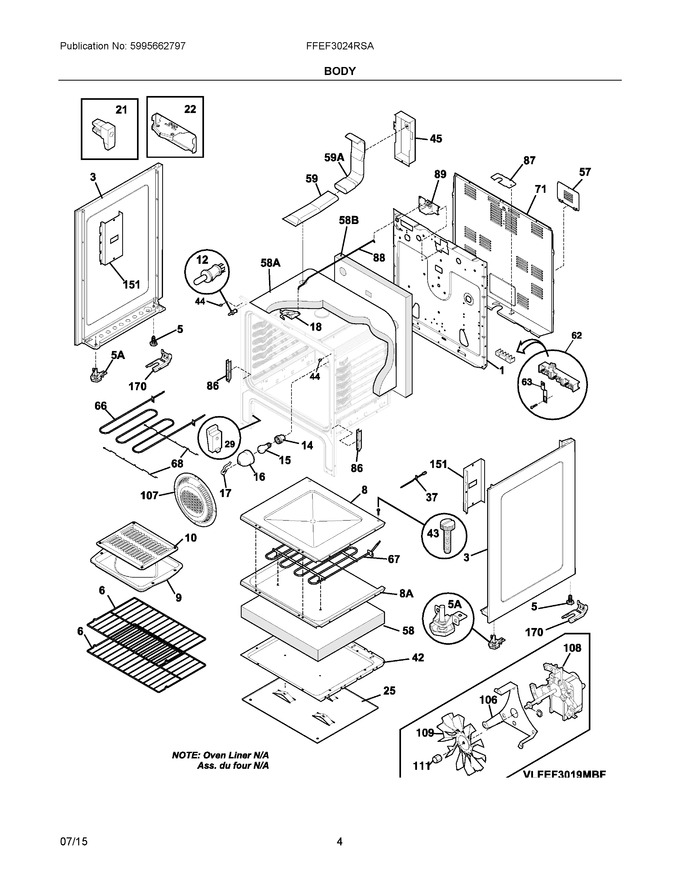 Diagram for FFEF3024RSA