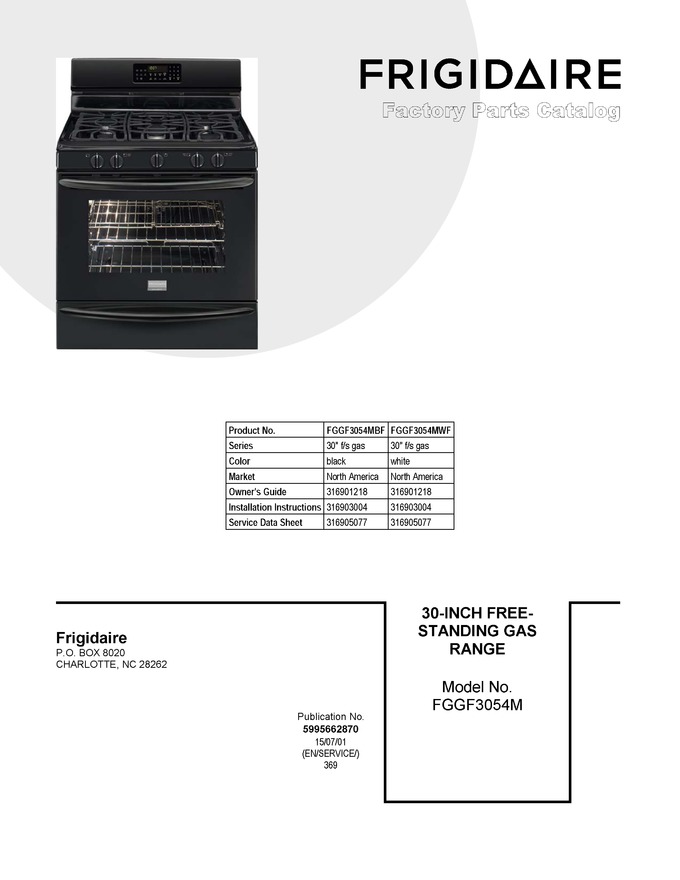Diagram for FGGF3054MBF