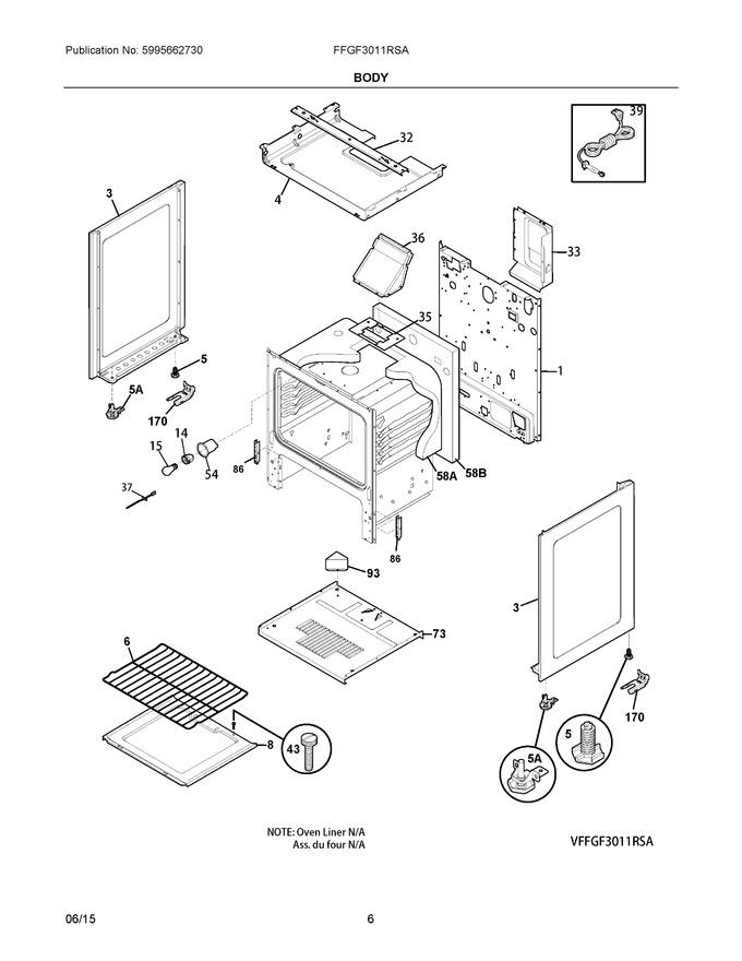 Diagram for FFGF3011RSA