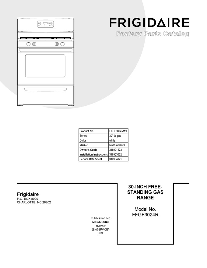 Diagram for FFGF3024RWA