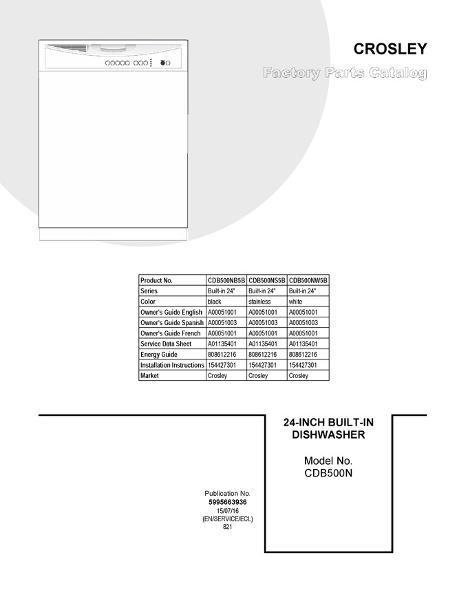 Diagram for CDB500NB5B