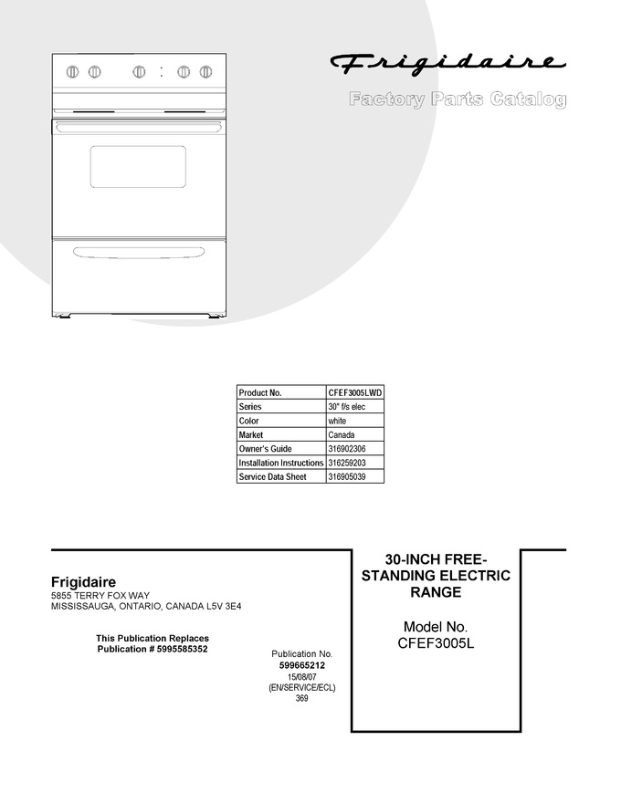 Diagram for CFEF3005LWD