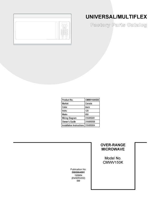 Diagram for CMWV150KBB