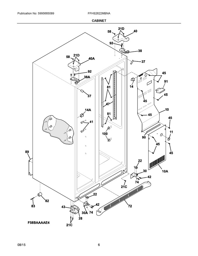 Diagram for FFHS2622MBNA