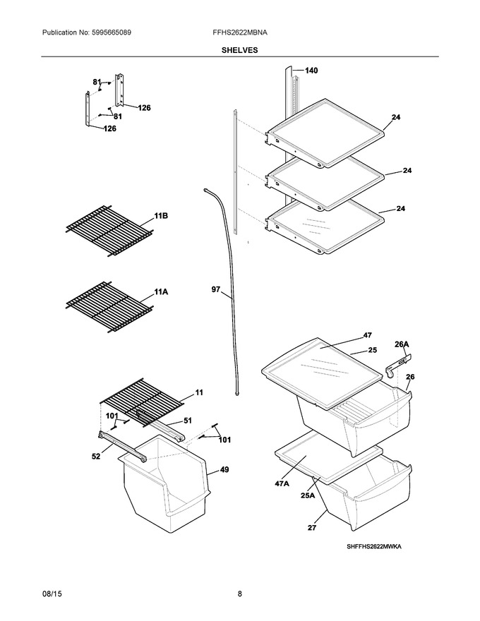 Diagram for FFHS2622MBNA