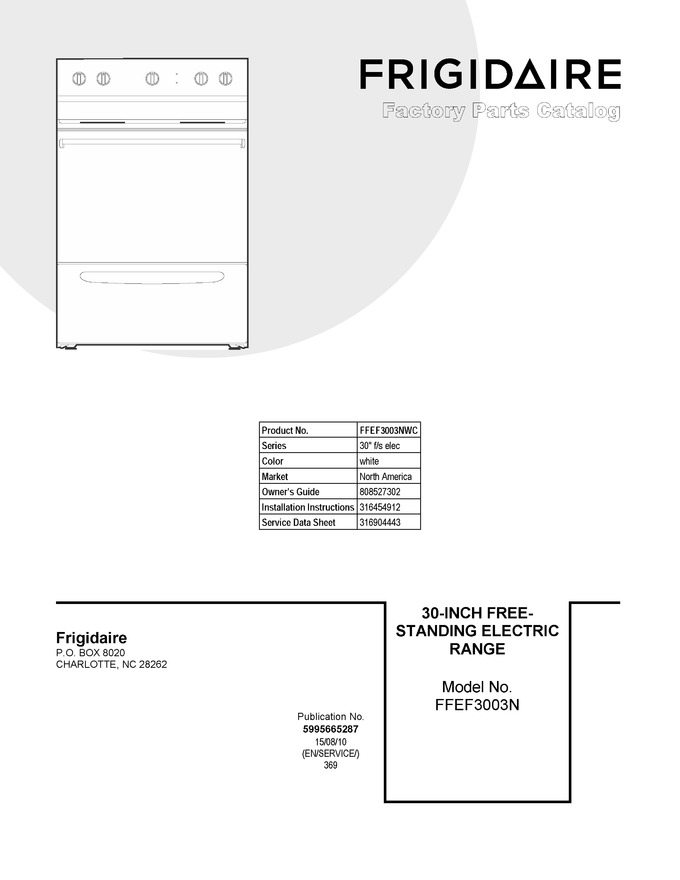 Diagram for FFEF3003NWC