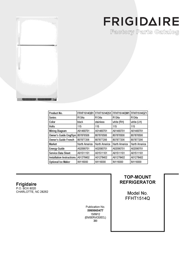 Diagram for FFHT1514QZ1