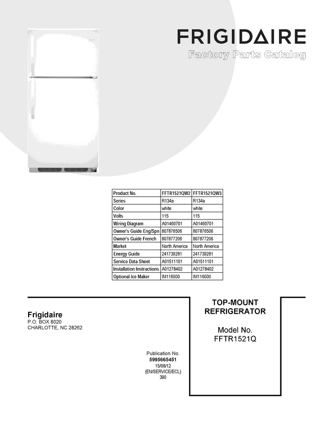 Diagram for FFTR1521QW2