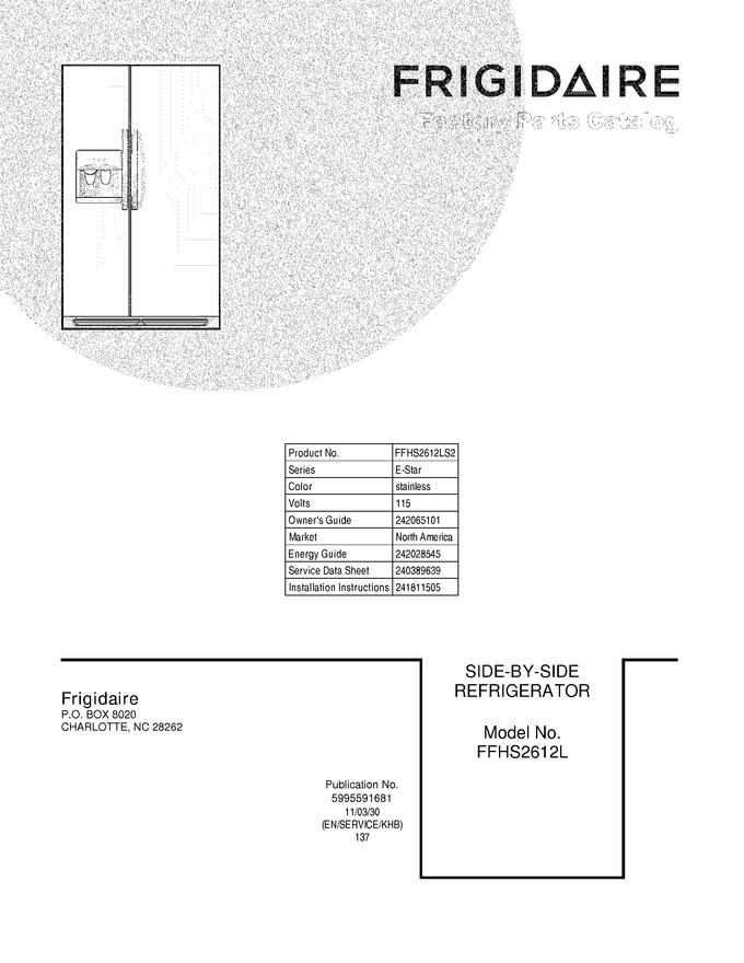 Diagram for FFHS2612LS2