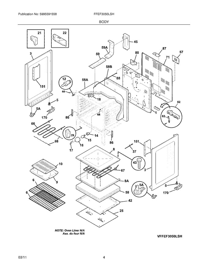 Diagram for FFEF3050LSH