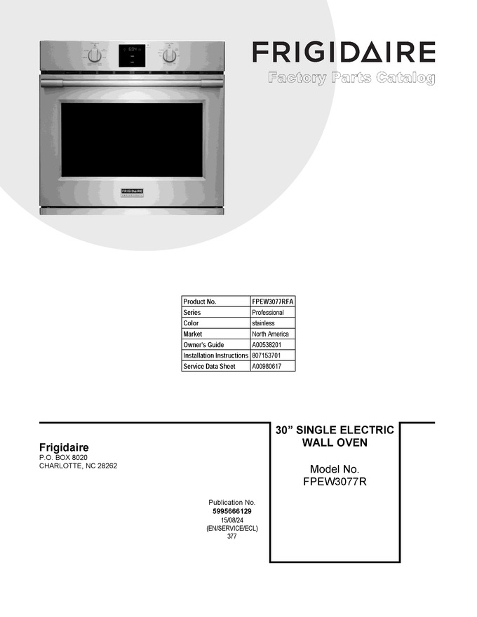 Diagram for FPEW3077RFA