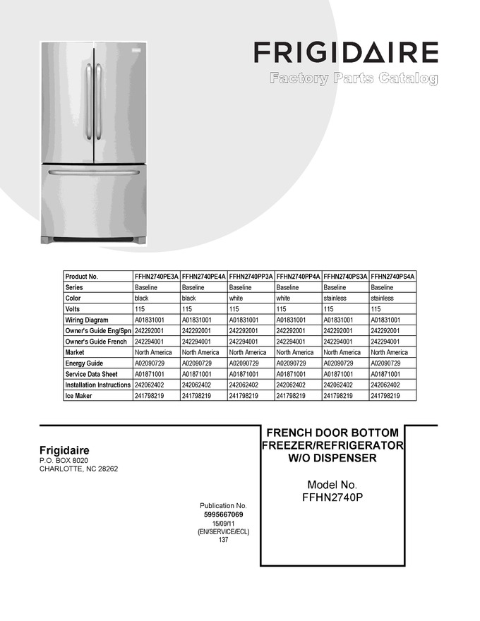 Diagram for FFHN2740PP4A