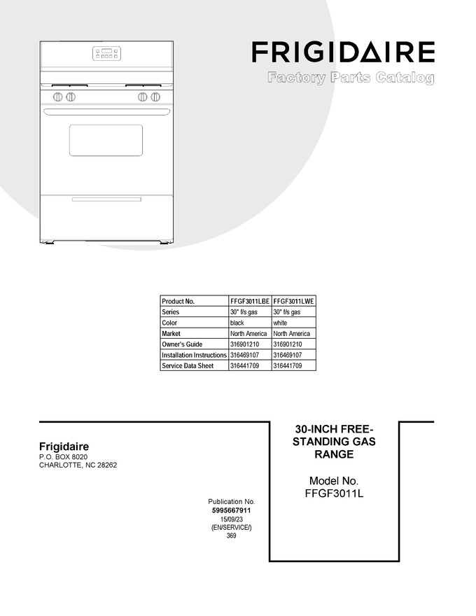 Diagram for FFGF3011LWE