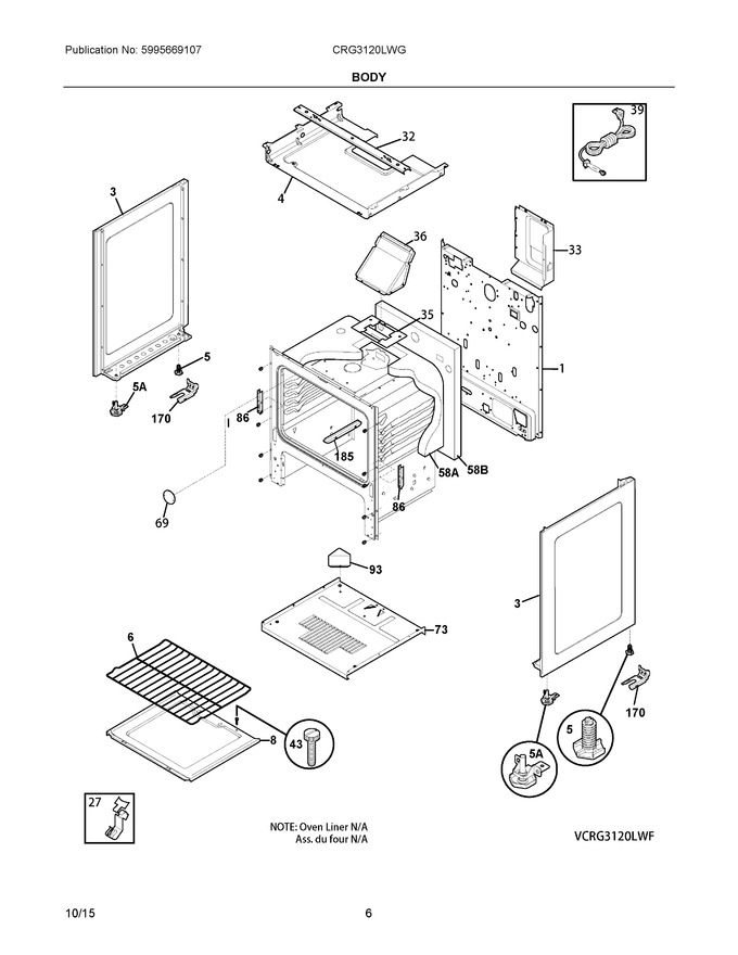 Diagram for CRG3120LWG
