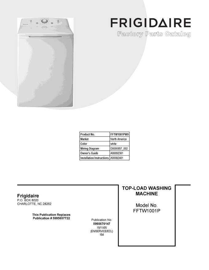 Diagram for FFTW1001PW0