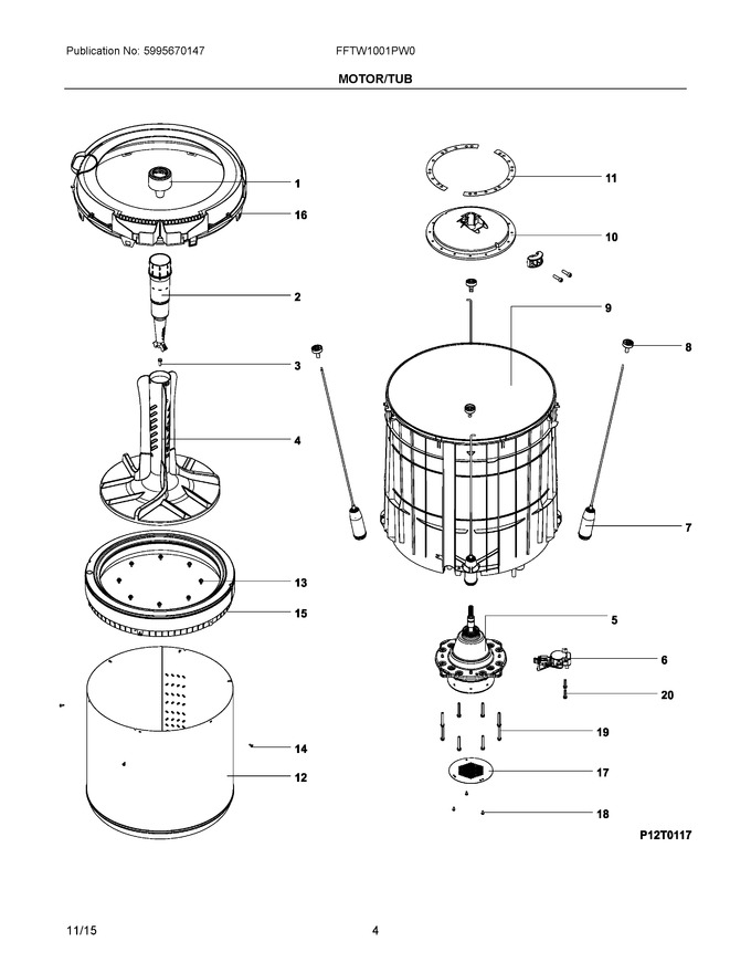 Diagram for FFTW1001PW0