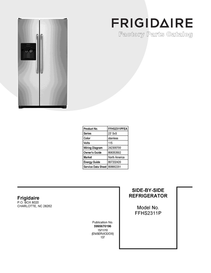 Diagram for FFHS2311PFEA