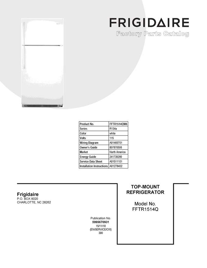 Diagram for FFTR1514QW6