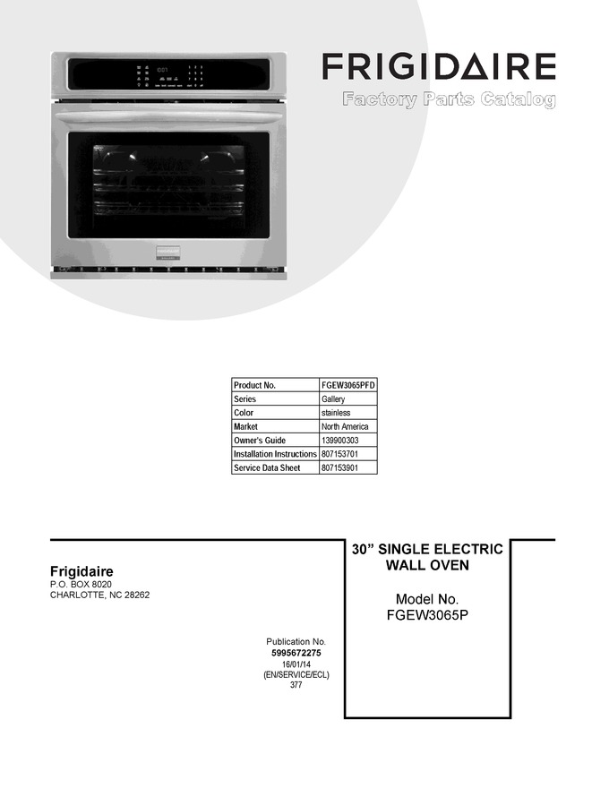 Diagram for FGEW3065PFD