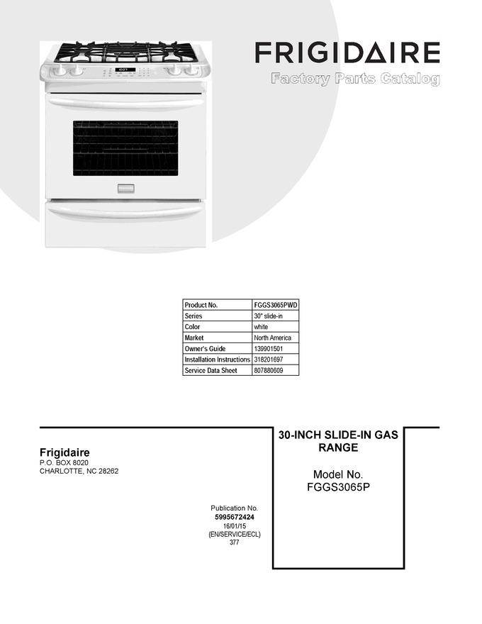 Diagram for FGGS3065PWD