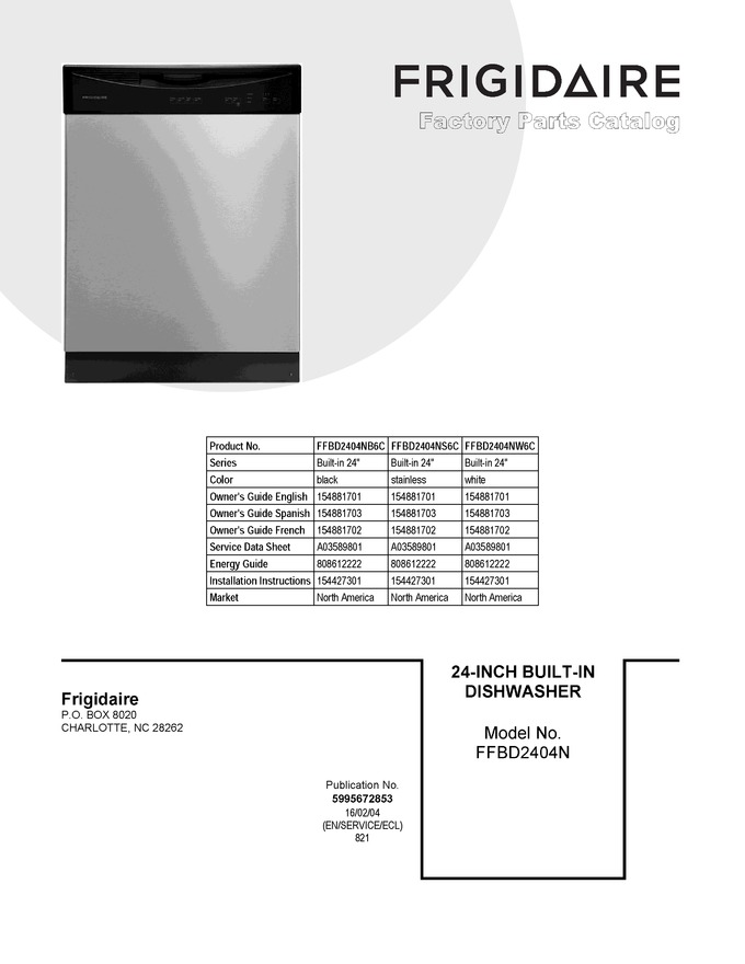 Diagram for FFBD2404NW6C
