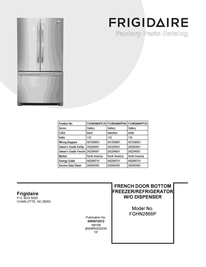 Diagram for FGHN2866PF8A