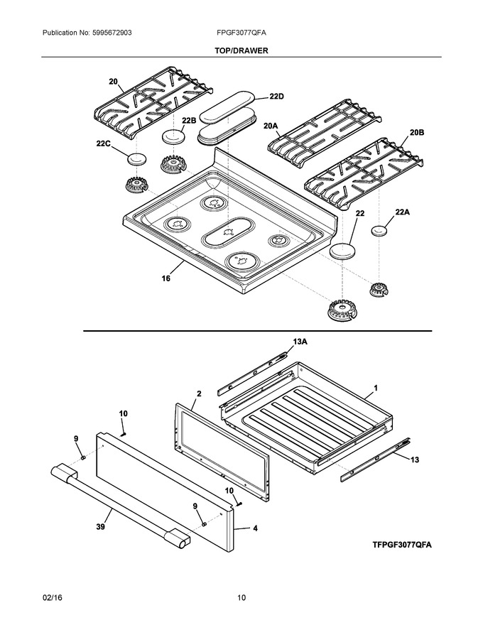 Diagram for FPGF3077QFA