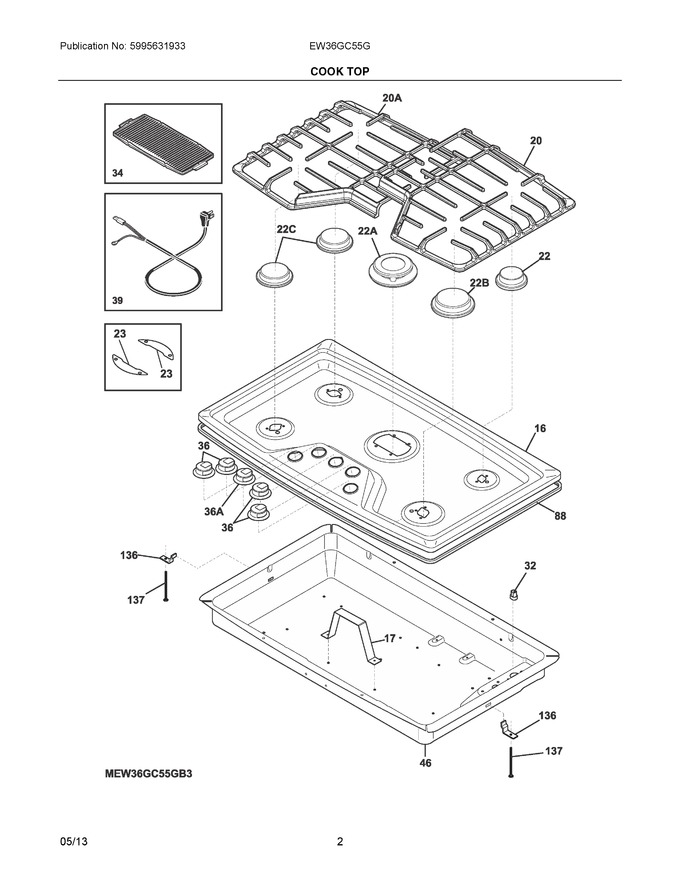 Diagram for EW36GC55GB3